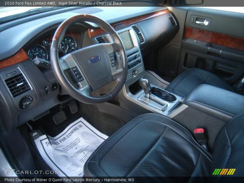 Ingot Silver Metallic / Charcoal Black 2010 Ford Flex Limited AWD