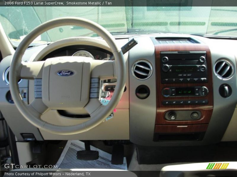 Smokestone Metallic / Tan 2006 Ford F150 Lariat SuperCrew