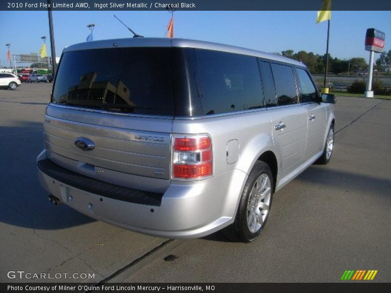 Ingot Silver Metallic / Charcoal Black 2010 Ford Flex Limited AWD