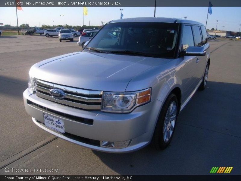 Ingot Silver Metallic / Charcoal Black 2010 Ford Flex Limited AWD