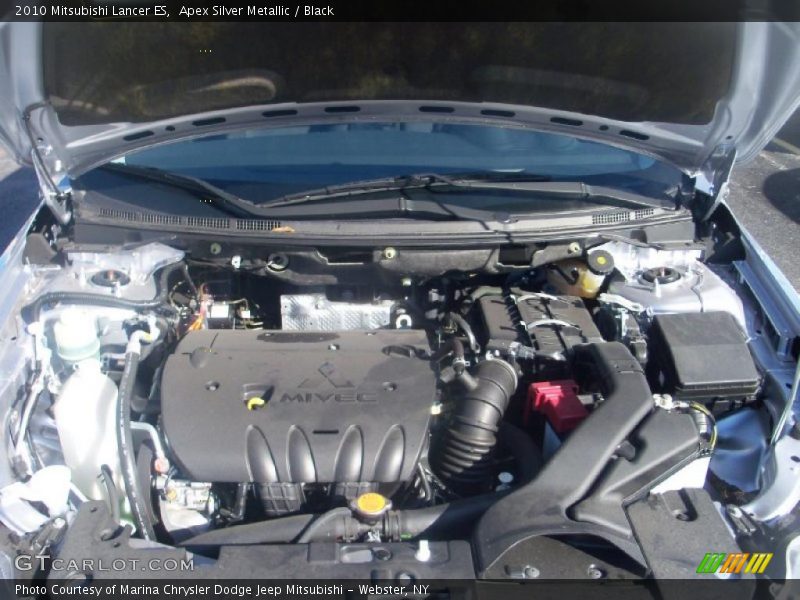 Apex Silver Metallic / Black 2010 Mitsubishi Lancer ES
