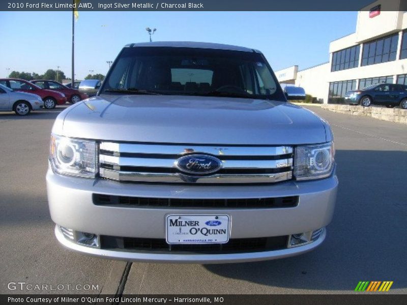 Ingot Silver Metallic / Charcoal Black 2010 Ford Flex Limited AWD