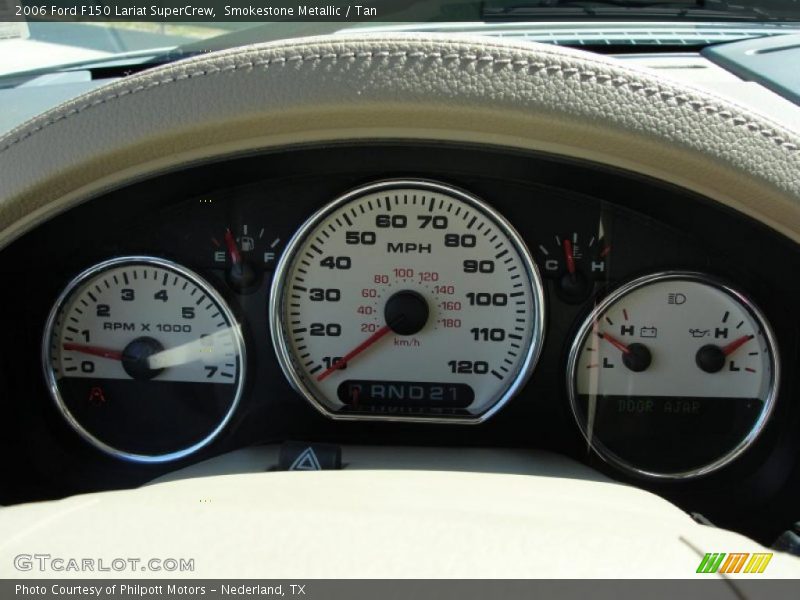Smokestone Metallic / Tan 2006 Ford F150 Lariat SuperCrew