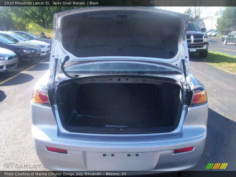 Apex Silver Metallic / Black 2010 Mitsubishi Lancer ES