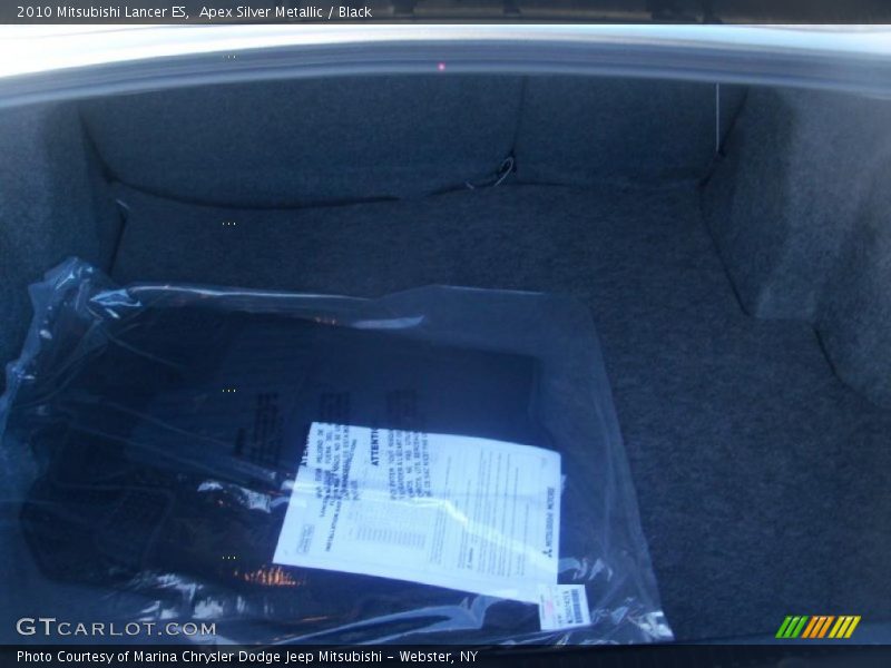 Apex Silver Metallic / Black 2010 Mitsubishi Lancer ES