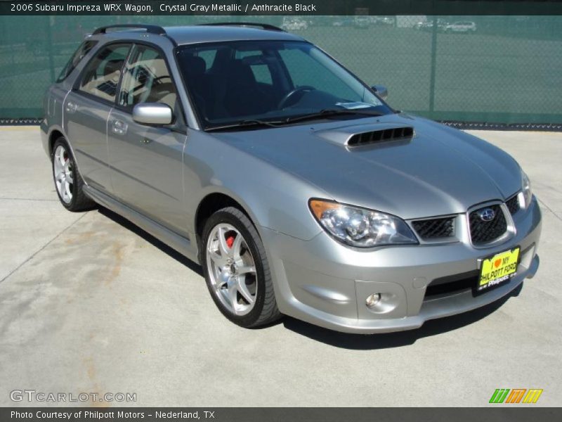 Crystal Gray Metallic / Anthracite Black 2006 Subaru Impreza WRX Wagon