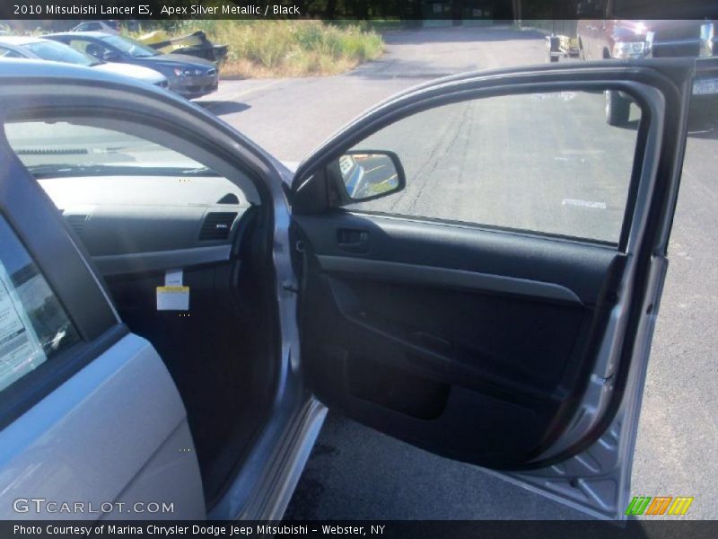Apex Silver Metallic / Black 2010 Mitsubishi Lancer ES
