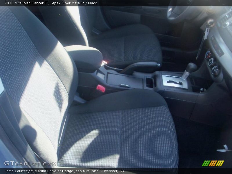 Apex Silver Metallic / Black 2010 Mitsubishi Lancer ES