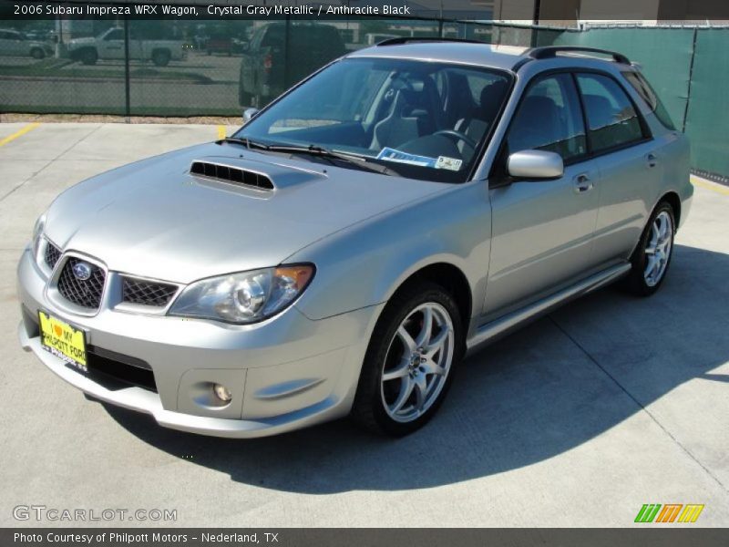 Crystal Gray Metallic / Anthracite Black 2006 Subaru Impreza WRX Wagon