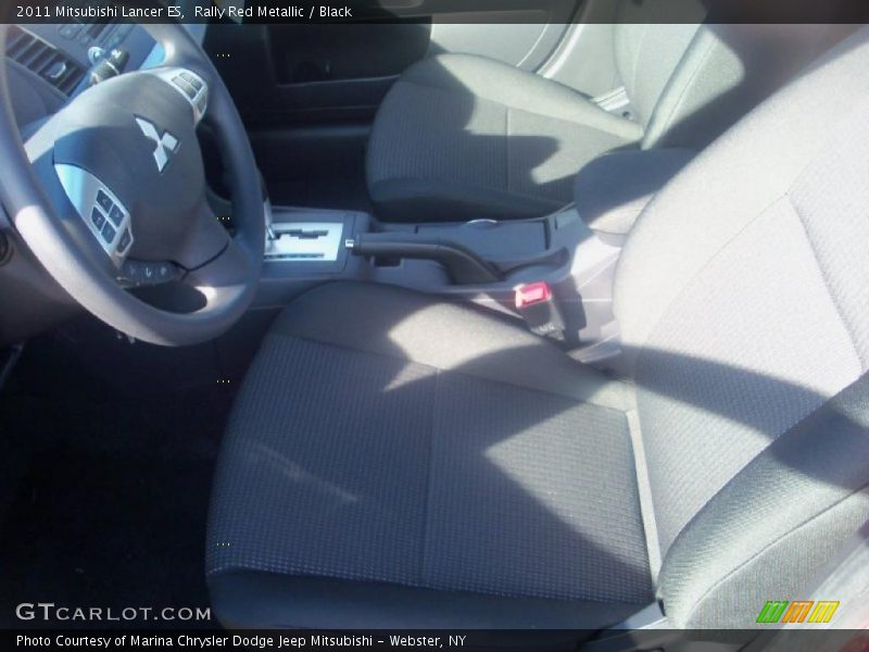 Rally Red Metallic / Black 2011 Mitsubishi Lancer ES