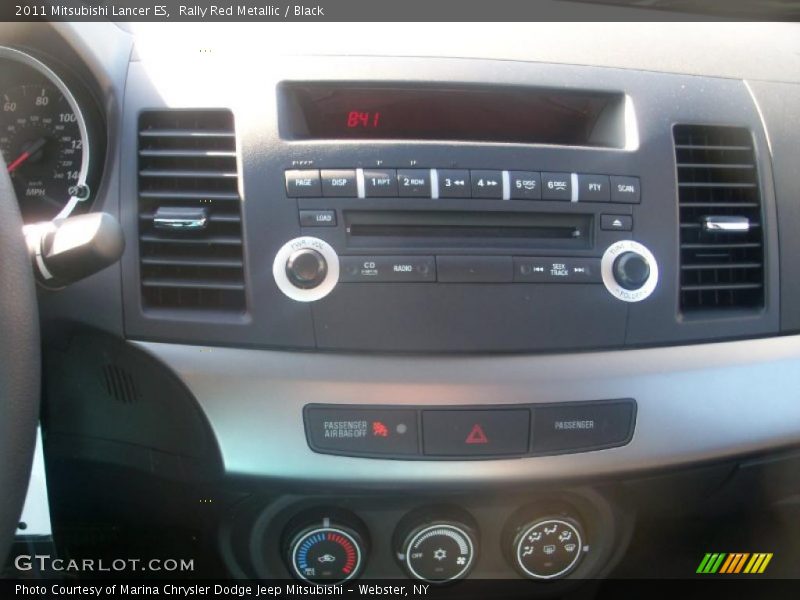 Rally Red Metallic / Black 2011 Mitsubishi Lancer ES
