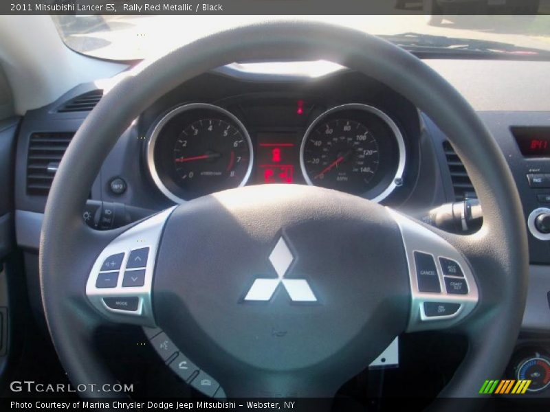 Rally Red Metallic / Black 2011 Mitsubishi Lancer ES