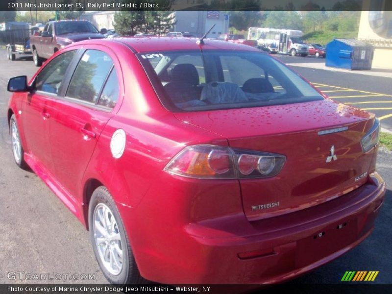 Rally Red Metallic / Black 2011 Mitsubishi Lancer ES