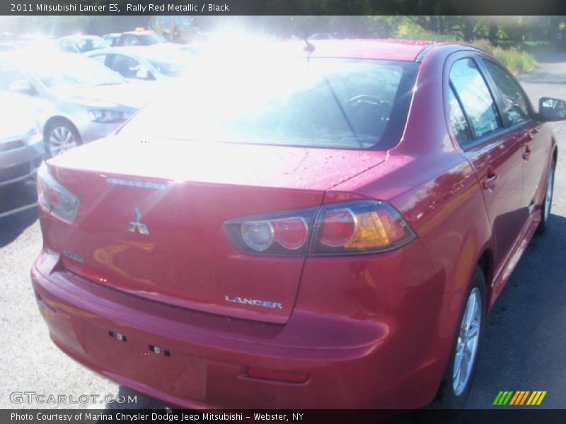 Rally Red Metallic / Black 2011 Mitsubishi Lancer ES