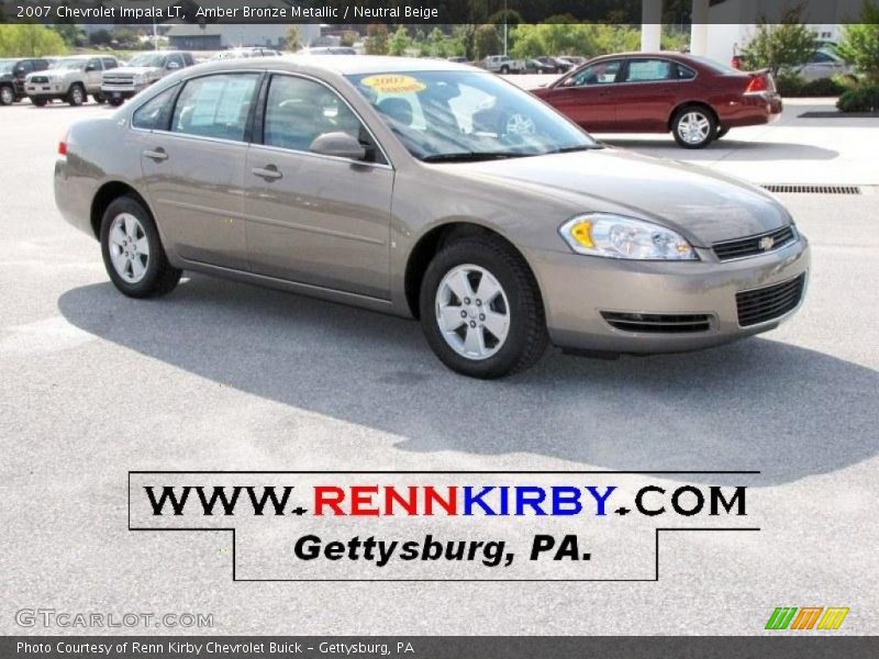 Amber Bronze Metallic / Neutral Beige 2007 Chevrolet Impala LT