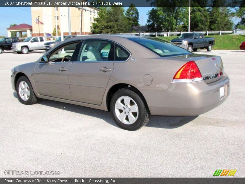 Amber Bronze Metallic / Neutral Beige 2007 Chevrolet Impala LT