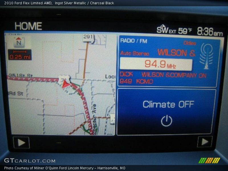 Ingot Silver Metallic / Charcoal Black 2010 Ford Flex Limited AWD