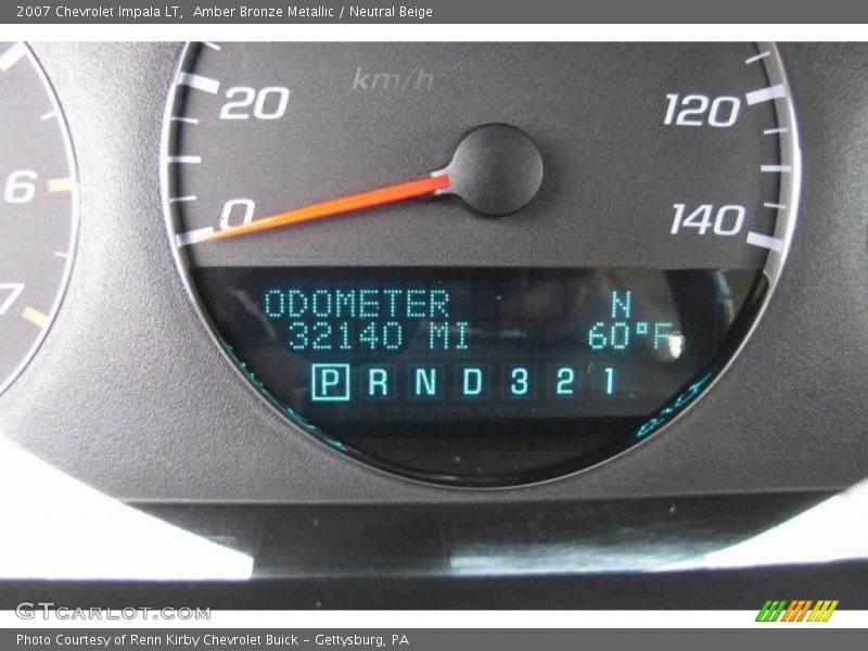 Amber Bronze Metallic / Neutral Beige 2007 Chevrolet Impala LT