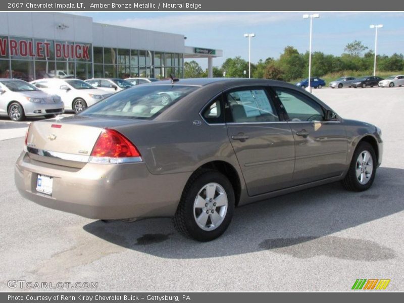 Amber Bronze Metallic / Neutral Beige 2007 Chevrolet Impala LT