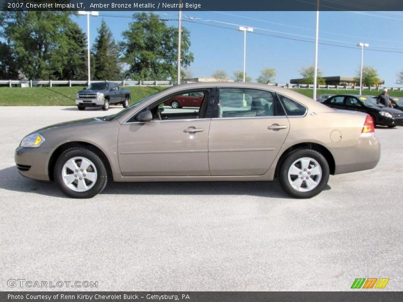 Amber Bronze Metallic / Neutral Beige 2007 Chevrolet Impala LT