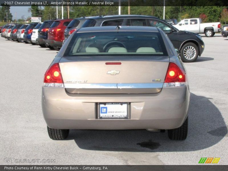 Amber Bronze Metallic / Neutral Beige 2007 Chevrolet Impala LT