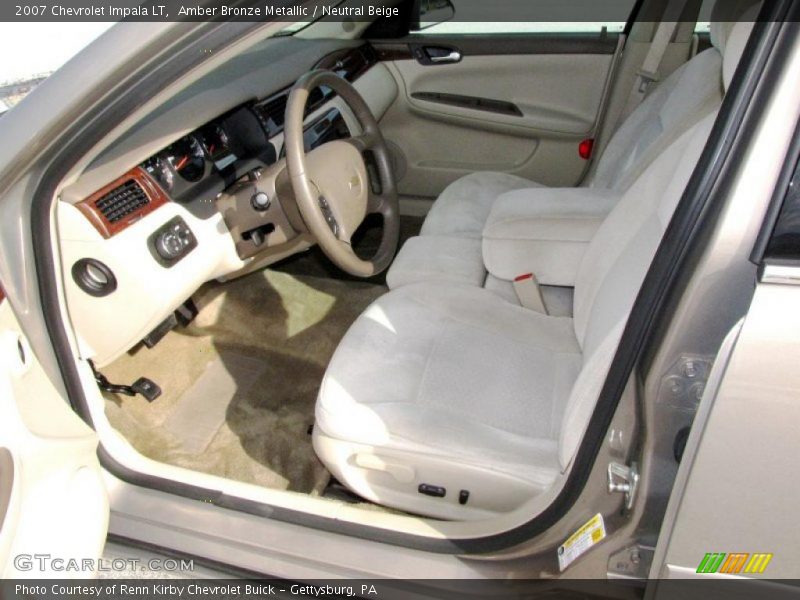 Amber Bronze Metallic / Neutral Beige 2007 Chevrolet Impala LT