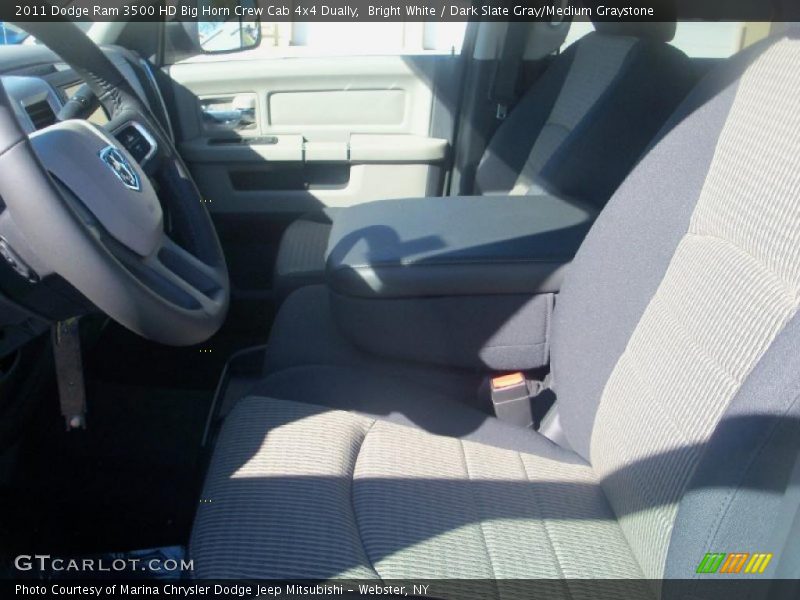 Bright White / Dark Slate Gray/Medium Graystone 2011 Dodge Ram 3500 HD Big Horn Crew Cab 4x4 Dually