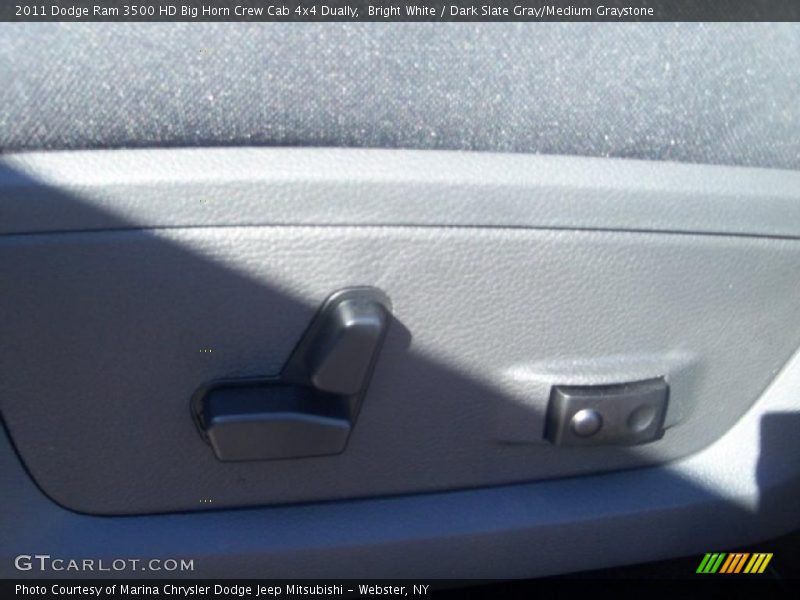 Bright White / Dark Slate Gray/Medium Graystone 2011 Dodge Ram 3500 HD Big Horn Crew Cab 4x4 Dually