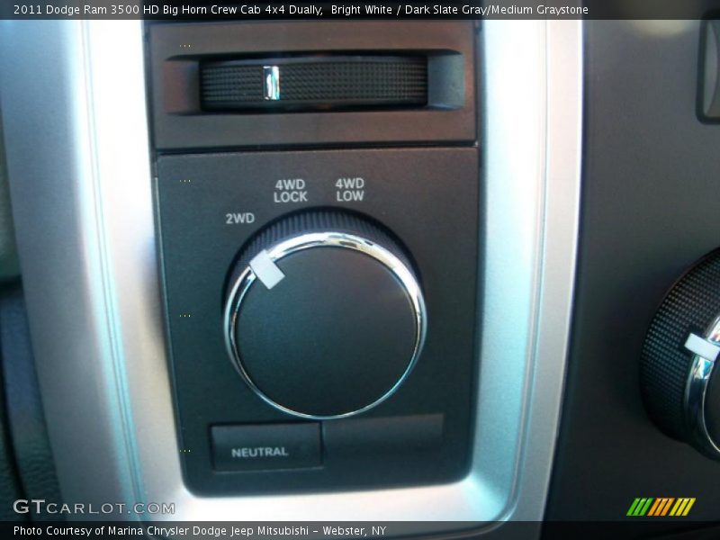 Bright White / Dark Slate Gray/Medium Graystone 2011 Dodge Ram 3500 HD Big Horn Crew Cab 4x4 Dually