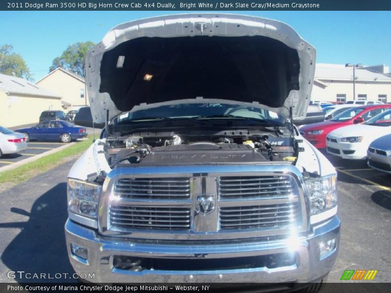 Bright White / Dark Slate Gray/Medium Graystone 2011 Dodge Ram 3500 HD Big Horn Crew Cab 4x4 Dually