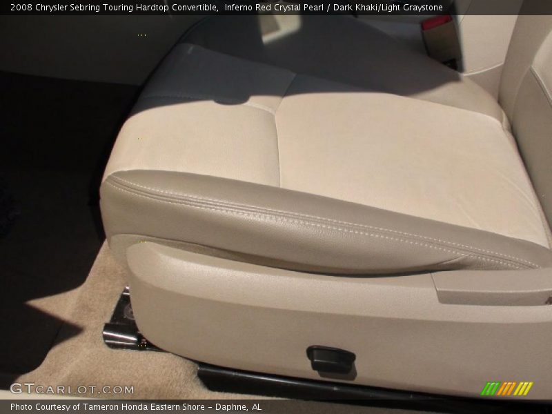 Inferno Red Crystal Pearl / Dark Khaki/Light Graystone 2008 Chrysler Sebring Touring Hardtop Convertible