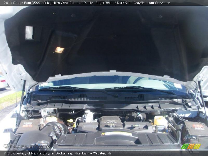 Bright White / Dark Slate Gray/Medium Graystone 2011 Dodge Ram 3500 HD Big Horn Crew Cab 4x4 Dually