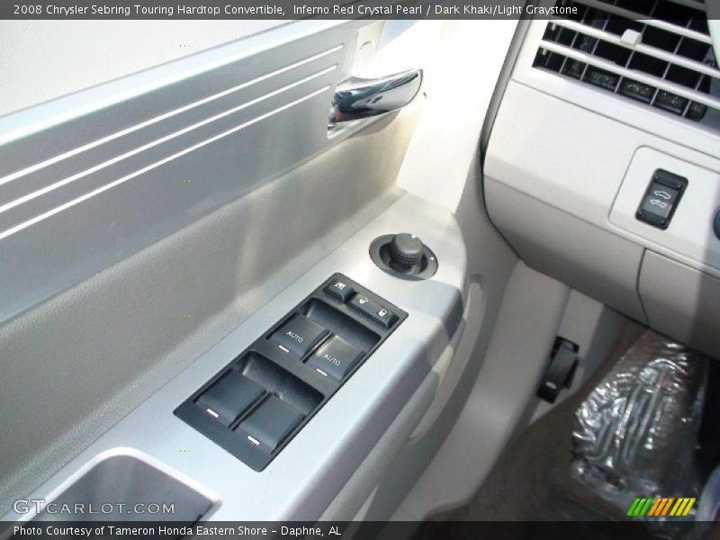 Inferno Red Crystal Pearl / Dark Khaki/Light Graystone 2008 Chrysler Sebring Touring Hardtop Convertible