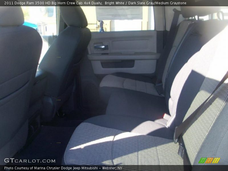 Bright White / Dark Slate Gray/Medium Graystone 2011 Dodge Ram 3500 HD Big Horn Crew Cab 4x4 Dually