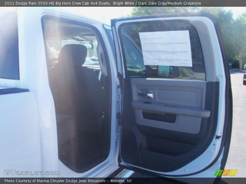 Bright White / Dark Slate Gray/Medium Graystone 2011 Dodge Ram 3500 HD Big Horn Crew Cab 4x4 Dually