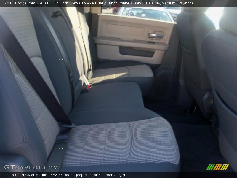 Bright White / Dark Slate Gray/Medium Graystone 2011 Dodge Ram 3500 HD Big Horn Crew Cab 4x4 Dually