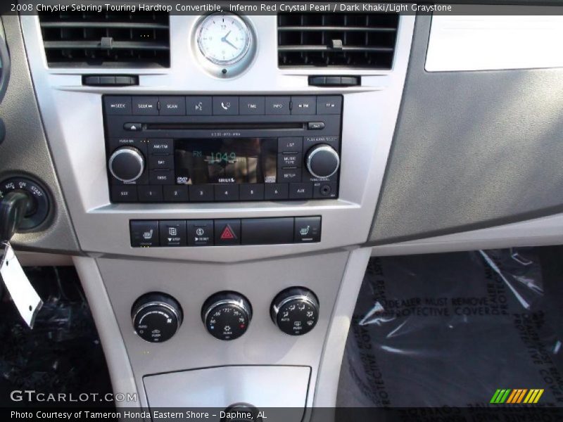 Inferno Red Crystal Pearl / Dark Khaki/Light Graystone 2008 Chrysler Sebring Touring Hardtop Convertible