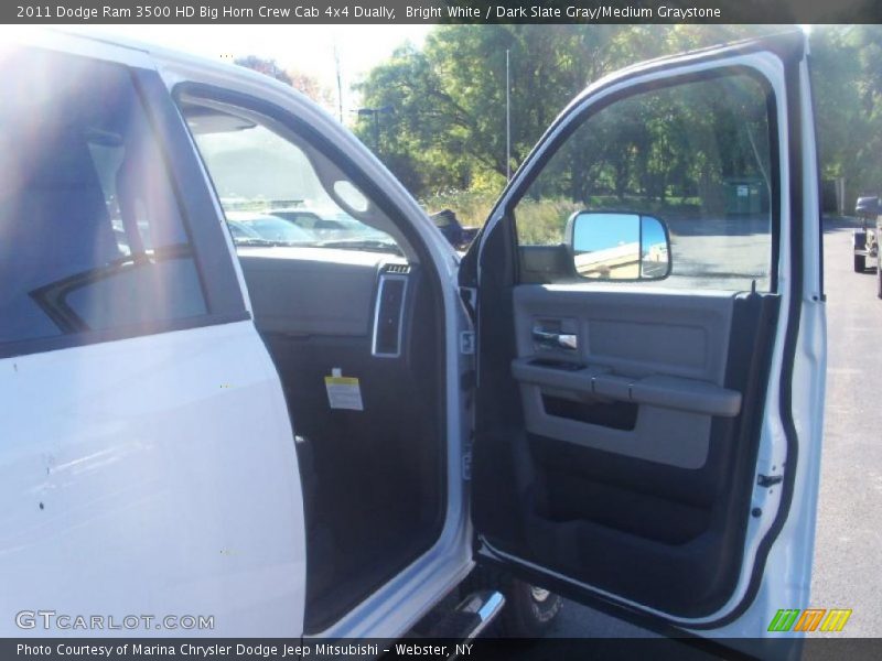 Bright White / Dark Slate Gray/Medium Graystone 2011 Dodge Ram 3500 HD Big Horn Crew Cab 4x4 Dually