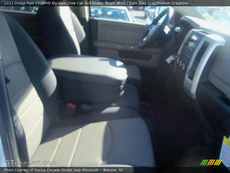 Bright White / Dark Slate Gray/Medium Graystone 2011 Dodge Ram 3500 HD Big Horn Crew Cab 4x4 Dually