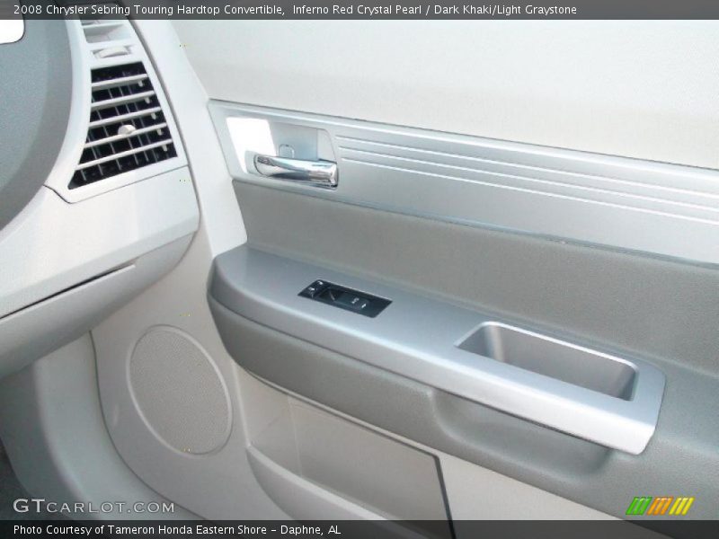 Inferno Red Crystal Pearl / Dark Khaki/Light Graystone 2008 Chrysler Sebring Touring Hardtop Convertible