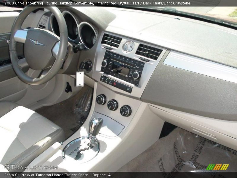 Inferno Red Crystal Pearl / Dark Khaki/Light Graystone 2008 Chrysler Sebring Touring Hardtop Convertible