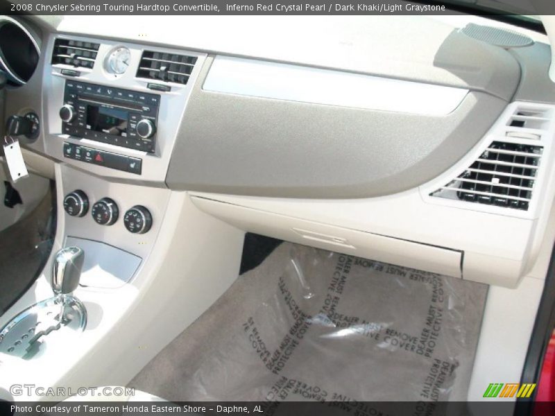 Inferno Red Crystal Pearl / Dark Khaki/Light Graystone 2008 Chrysler Sebring Touring Hardtop Convertible
