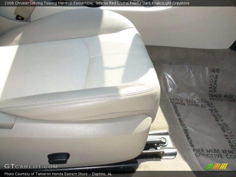 Inferno Red Crystal Pearl / Dark Khaki/Light Graystone 2008 Chrysler Sebring Touring Hardtop Convertible