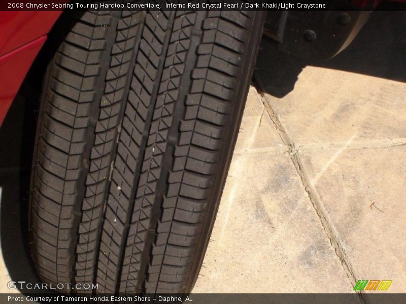 Inferno Red Crystal Pearl / Dark Khaki/Light Graystone 2008 Chrysler Sebring Touring Hardtop Convertible