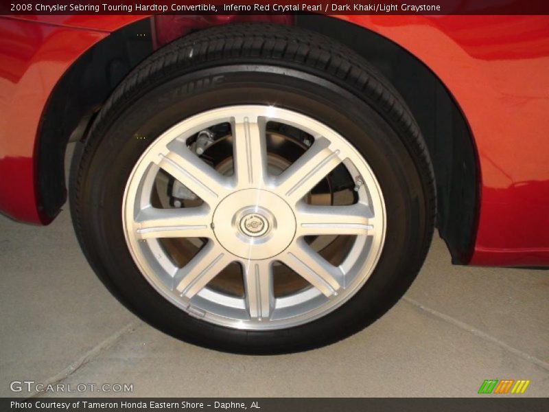 Inferno Red Crystal Pearl / Dark Khaki/Light Graystone 2008 Chrysler Sebring Touring Hardtop Convertible