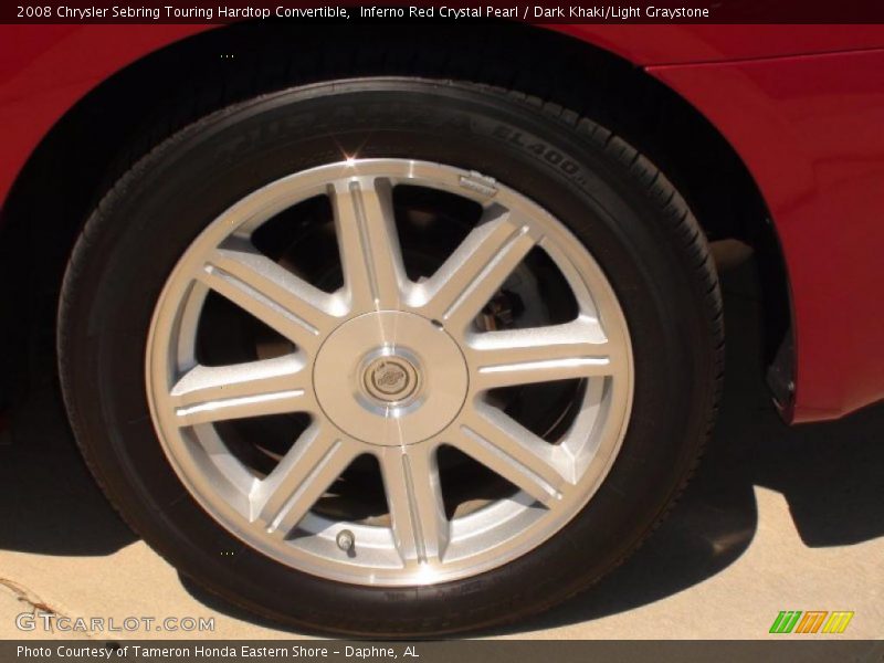 Inferno Red Crystal Pearl / Dark Khaki/Light Graystone 2008 Chrysler Sebring Touring Hardtop Convertible