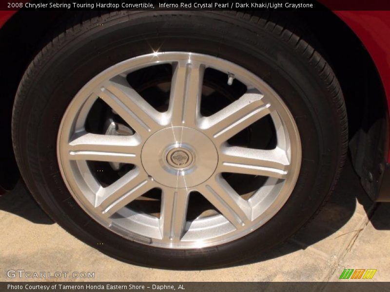 Inferno Red Crystal Pearl / Dark Khaki/Light Graystone 2008 Chrysler Sebring Touring Hardtop Convertible