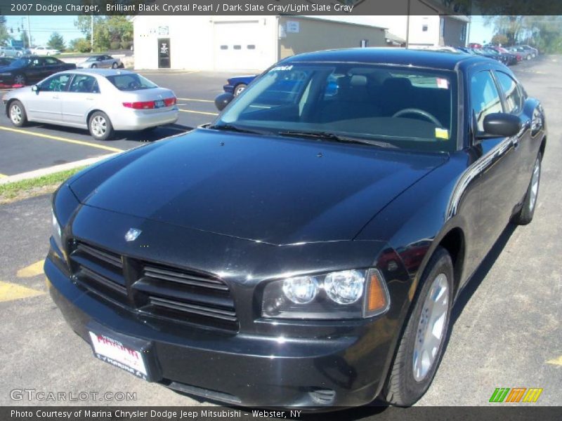 Brilliant Black Crystal Pearl / Dark Slate Gray/Light Slate Gray 2007 Dodge Charger