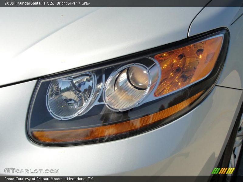 Bright Silver / Gray 2009 Hyundai Santa Fe GLS