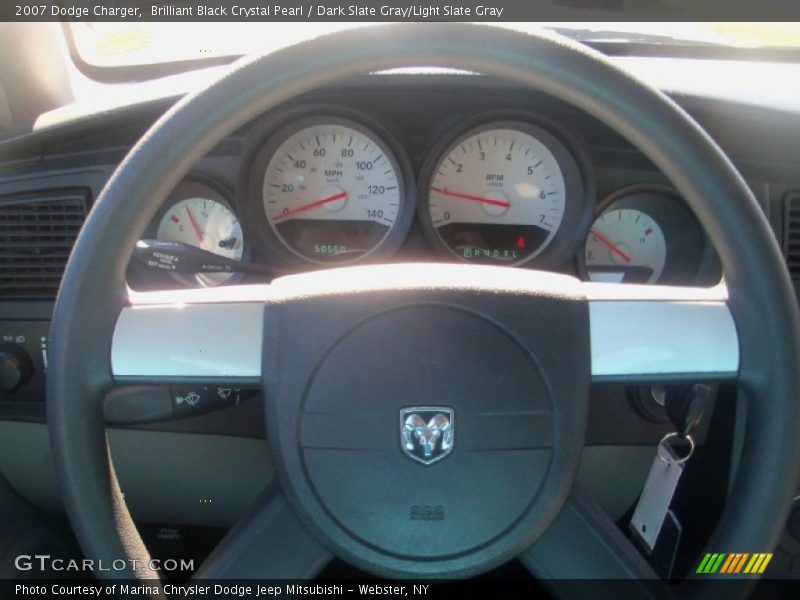 Brilliant Black Crystal Pearl / Dark Slate Gray/Light Slate Gray 2007 Dodge Charger